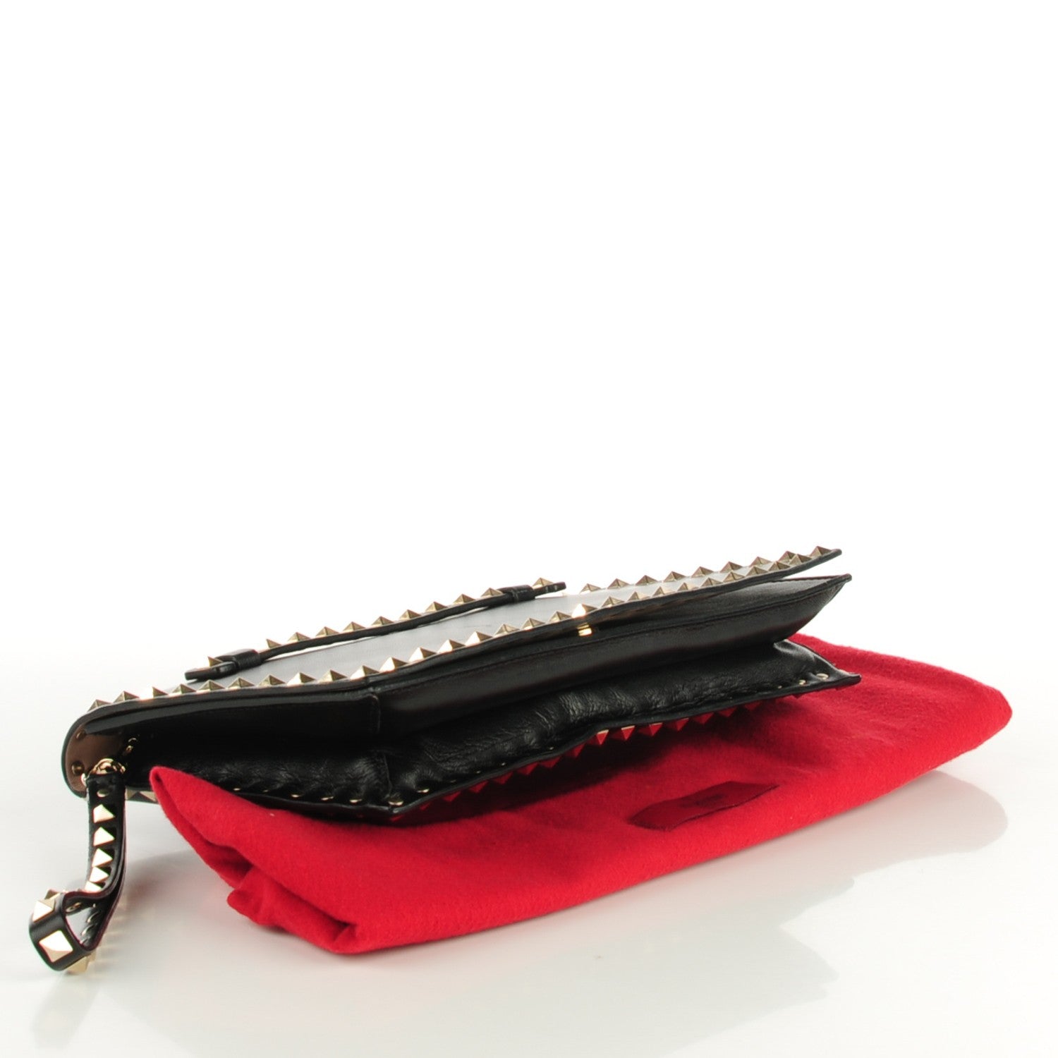 Valentino Garavani Nappa Rockstud Wristlet Clutch Black 4 of 7