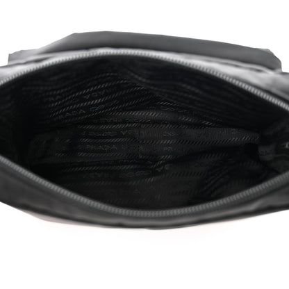Prada Tessuto Nylon Saffiano Wristlet Pouch Black 6 of 6