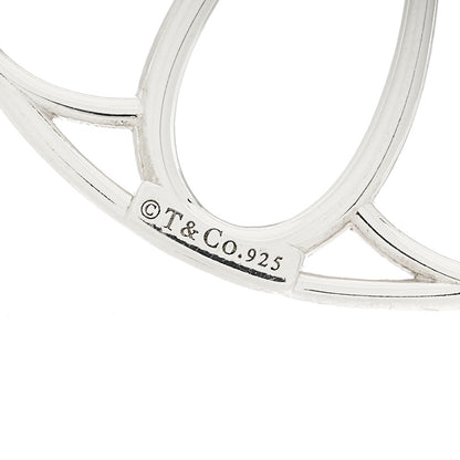 Tiffany Sterling Silver Daisy Hoop Earrings 4 of 4