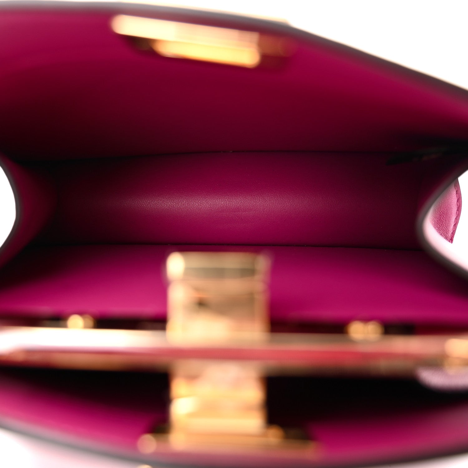Fendi Shiny Nappa Petite Peekaboo I SEE U Satchel Ciclamino Pilar