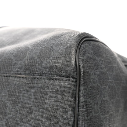 Gucci GG Supreme Monogram Medium Carry-On Duffle Bag Black Grey 12 of 16