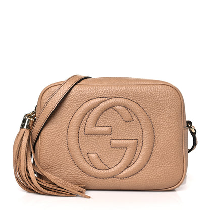Gucci Pebbled Calfskin Small Soho Disco Bag Camelia 1 of 9