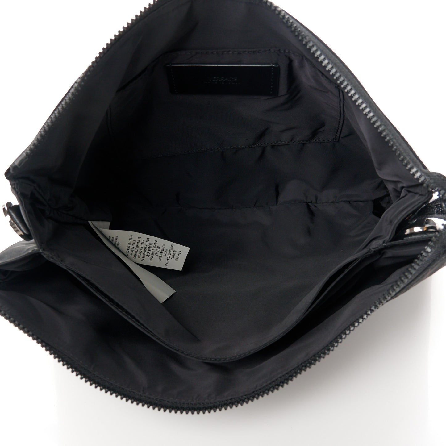 Nylon Palazzo Medusa Messenger Black