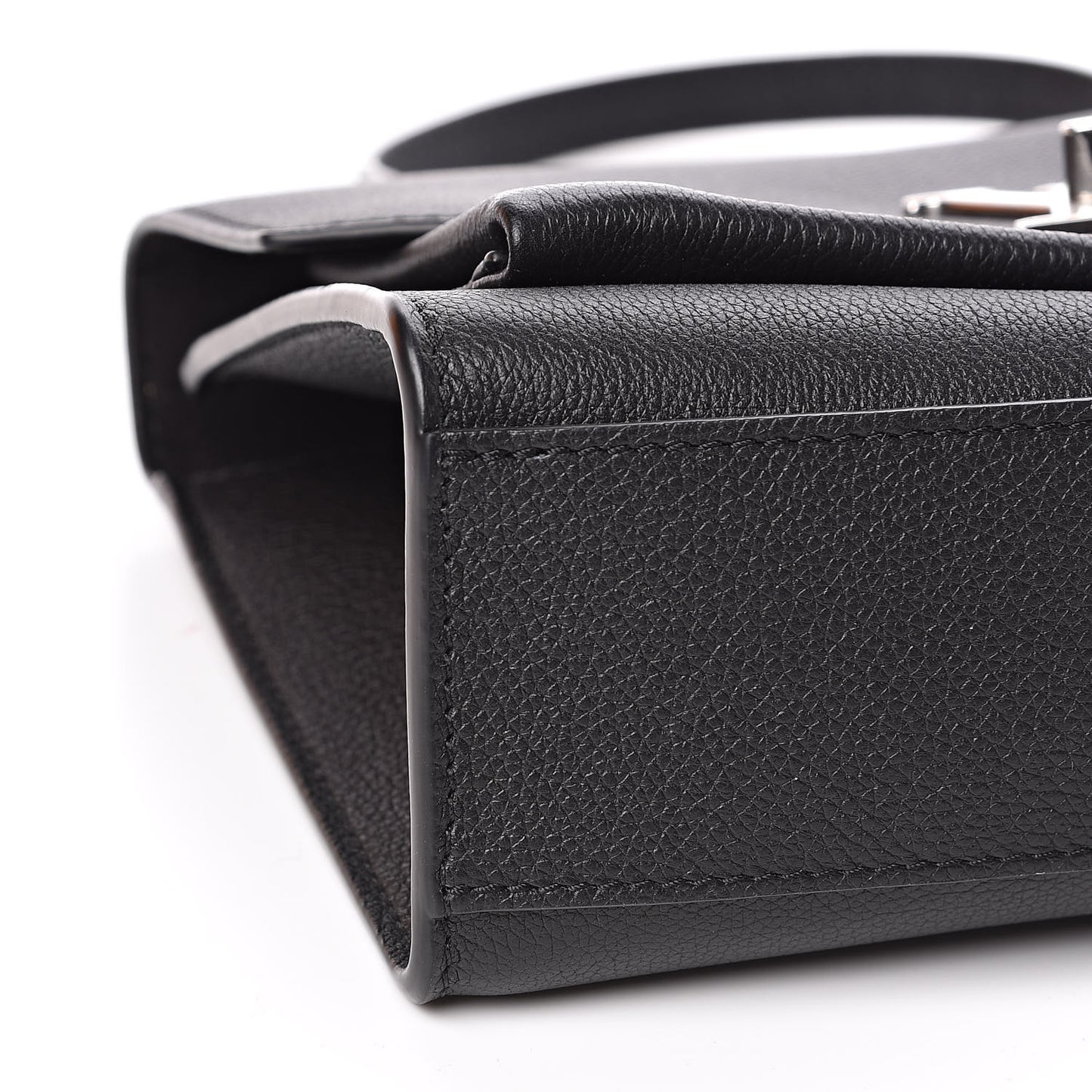 Soft Calfskin My Lockme Chain Bag BB Black
