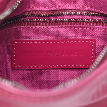 Burberry Patent Check Embossed Small Aston Sling Raspberry Sorbet 6 of 10