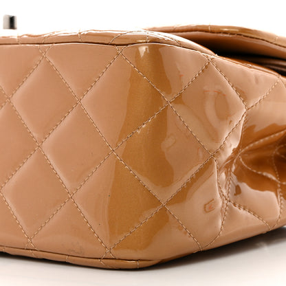 Chanel Patent Quilted Jumbo Double Flap Light Brown 10 of 11