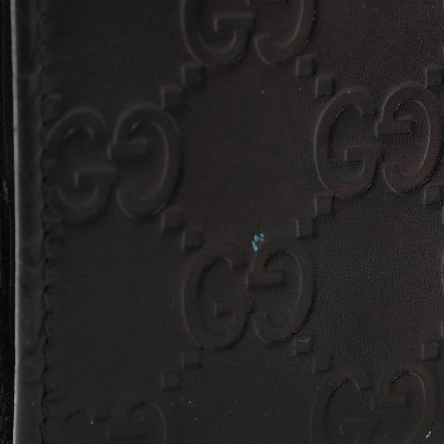 Gucci Guccissima Metal Bar French Flap Wallet Black 6 of 12