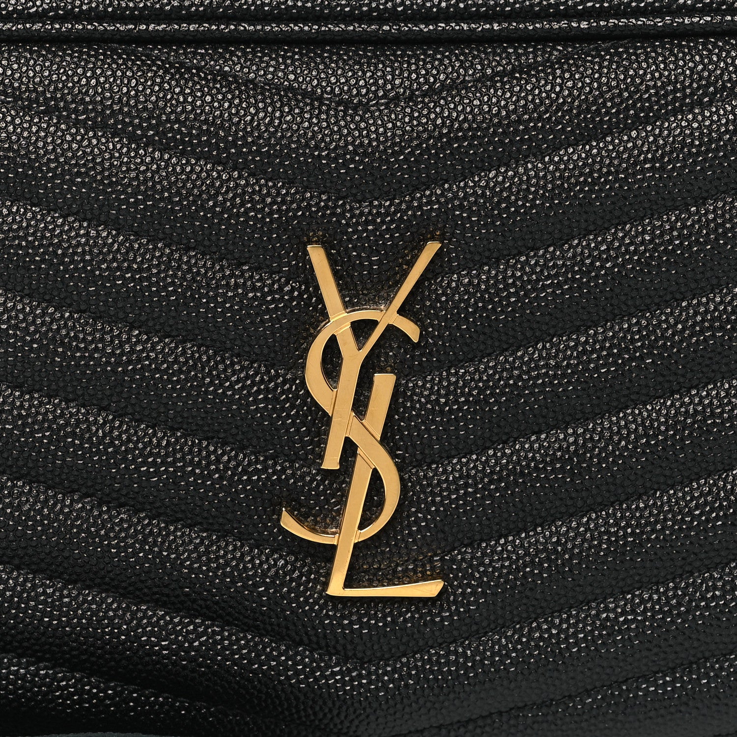 Saint Laurent Grain De Poudre Matelasse Monogram Mini Lou Camera Bag Black 7 of 9
