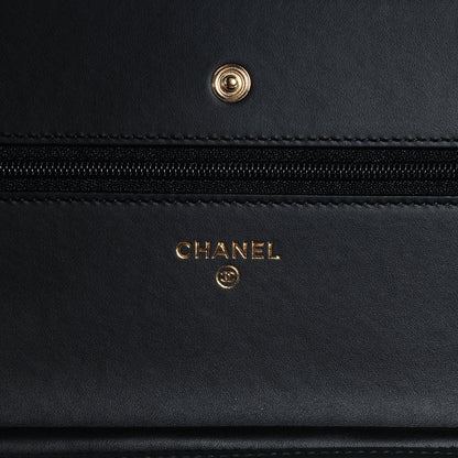 Chanel Caviar Timeless CC Wallet on Chain WOC Black 6 of 8