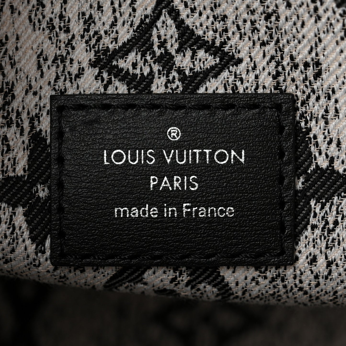 Monogram Jacquard Denim Onthego MM Black