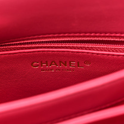Chanel Lambskin Quilted Small Trendy CC Flap Dual Handle Bag Dark Pink 6 of 10