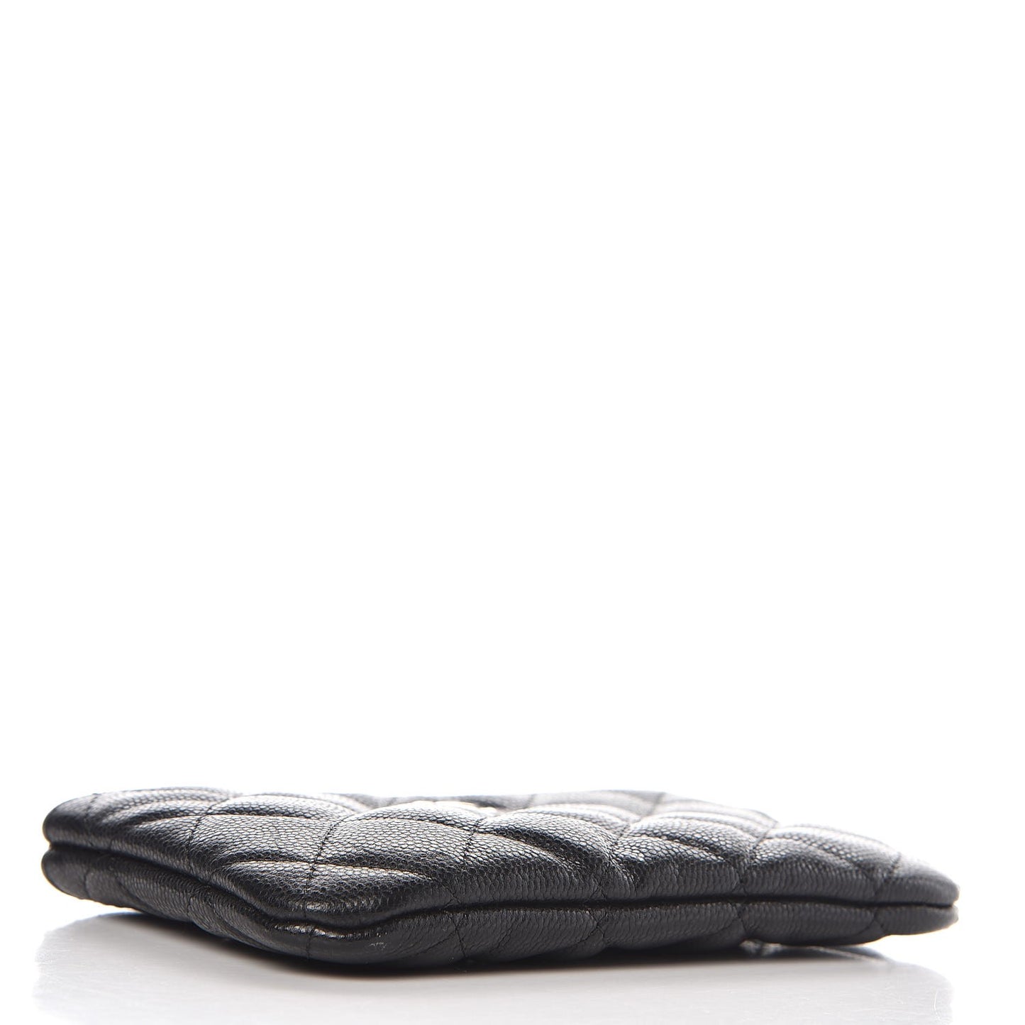 Caviar Quilted Small Cosmetic Case Black