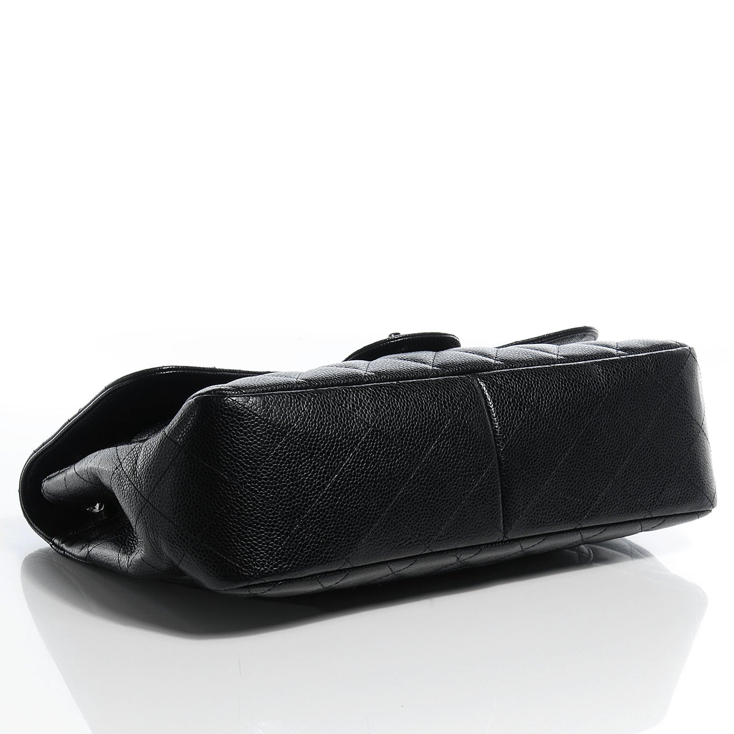 Caviar Jumbo Single Flap Black