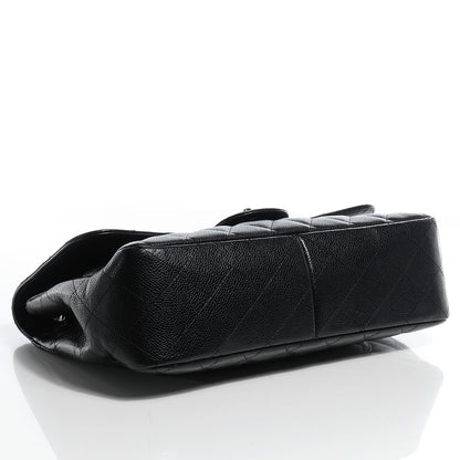 Chanel Caviar Jumbo Single Flap Black 4 of 9