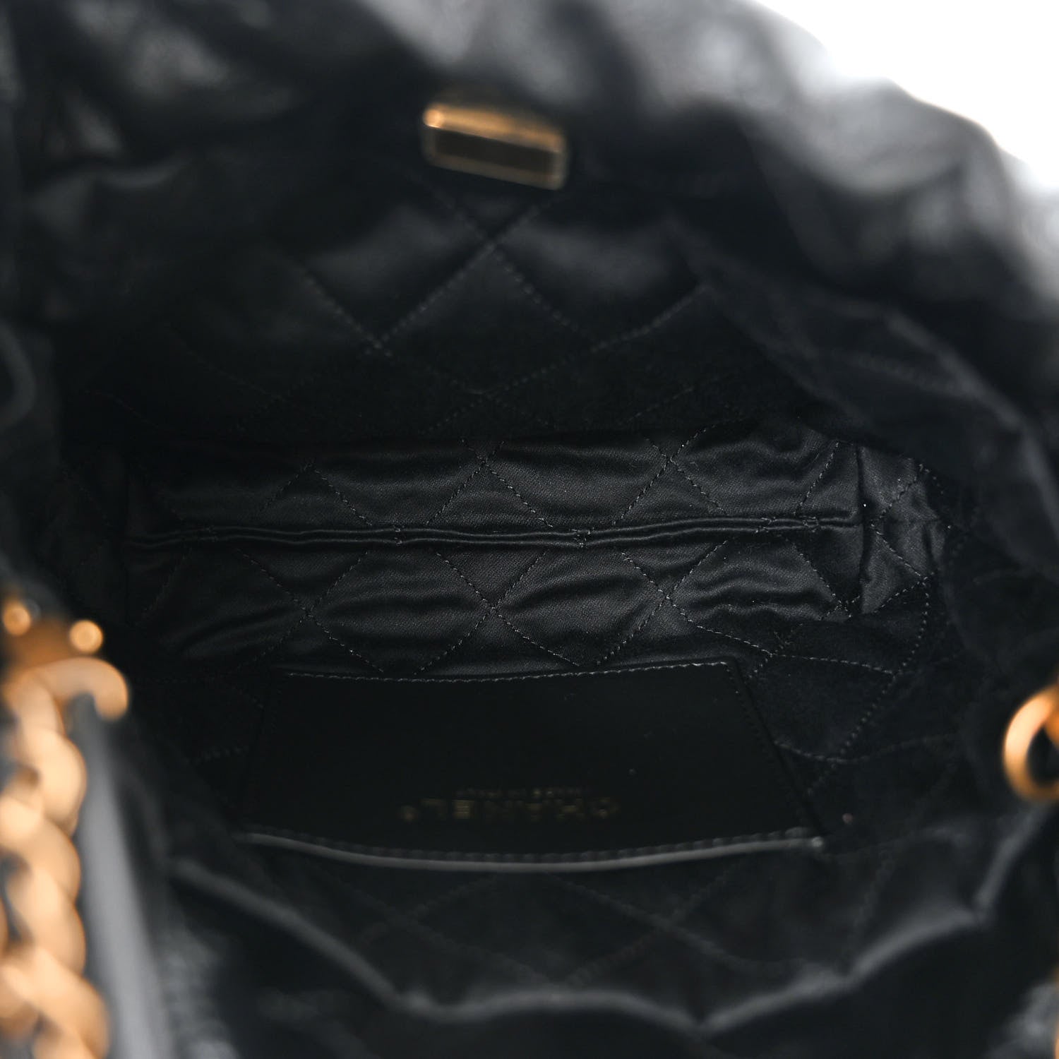 Chanel Shiny Calfskin Quilted Mini Chanel 22 Black 5 of 11