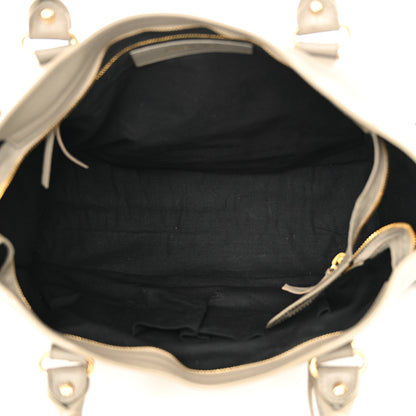 Balenciaga Chevre Gold Metallic Edge Hardware City Gris Taupe 6 of 13