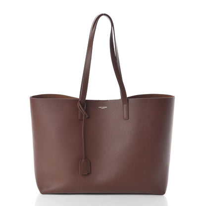 Saint Laurent Calfskin Large Shopping Tote Old Brandy 3 of 10