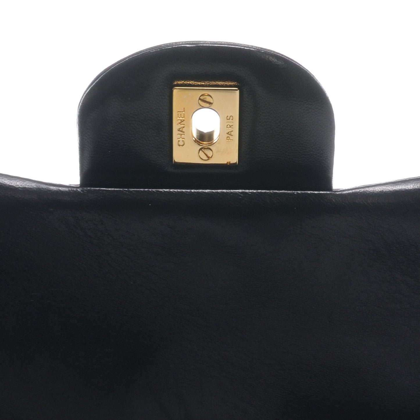 Lambskin Jumbo Single Flap Black