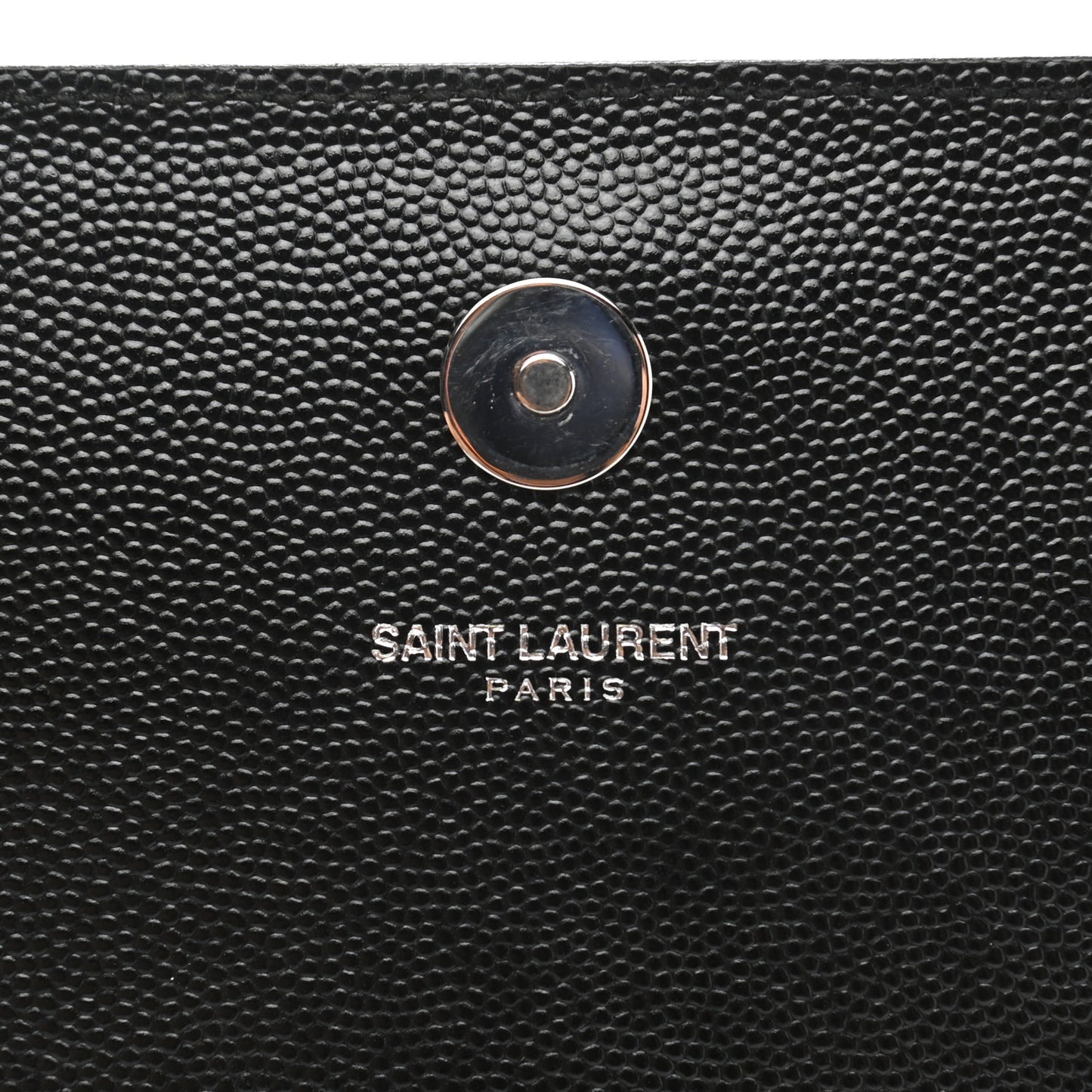 Grain De Poudre Classic Monogram Studded Clutch Black
