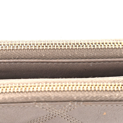 Saint Laurent Grained Lambskin Quilted Mini Becky Double Zip Bag Taupe 13 of 13