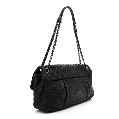 Chanel Iridescent Calfskin Quilted East West Flap Black 3 of 11