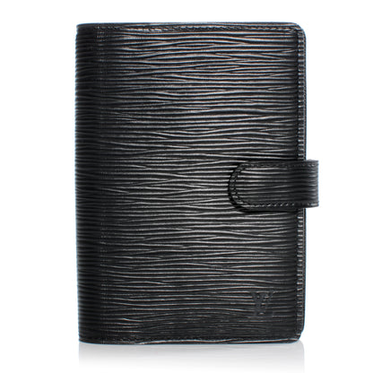 Louis Vuitton Epi Small Ring Agenda Cover Black 1 of 7