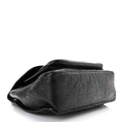 Saint Laurent Crinkled Calfskin Matelasse Monogram Medium Niki Chain Satchel Black 4 of 10