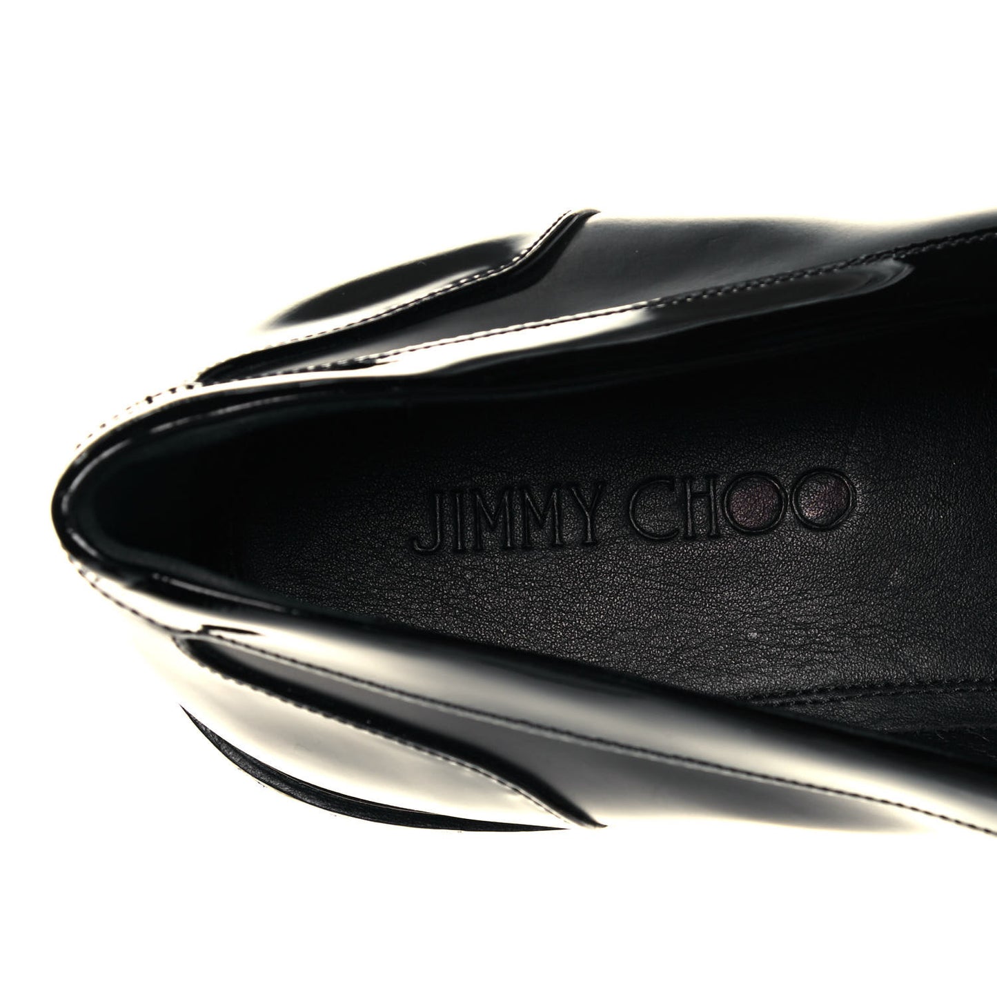 Calfskin Patent Mens Darblay Loafers 45 Black