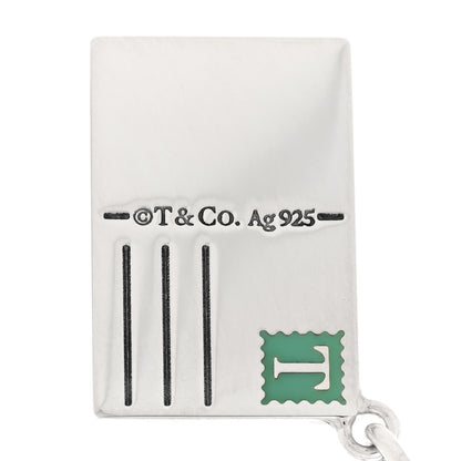 Tiffany Sterling Silver Enamel London Postcard Charm Blue 3 of 4