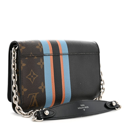 Louis Vuitton Monogram Stripe Twist Chain Wallet 3 of 12