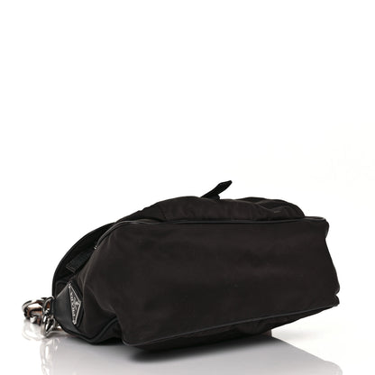 Prada Tessuto Vela Saffiano Flap Shoulder Bag Brown 3 of 8