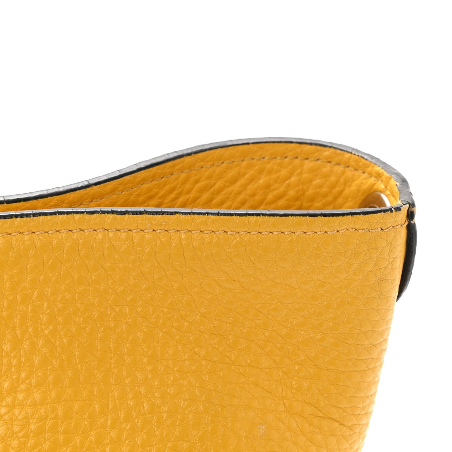 Vitello Daino Bucket Bag Mimosa