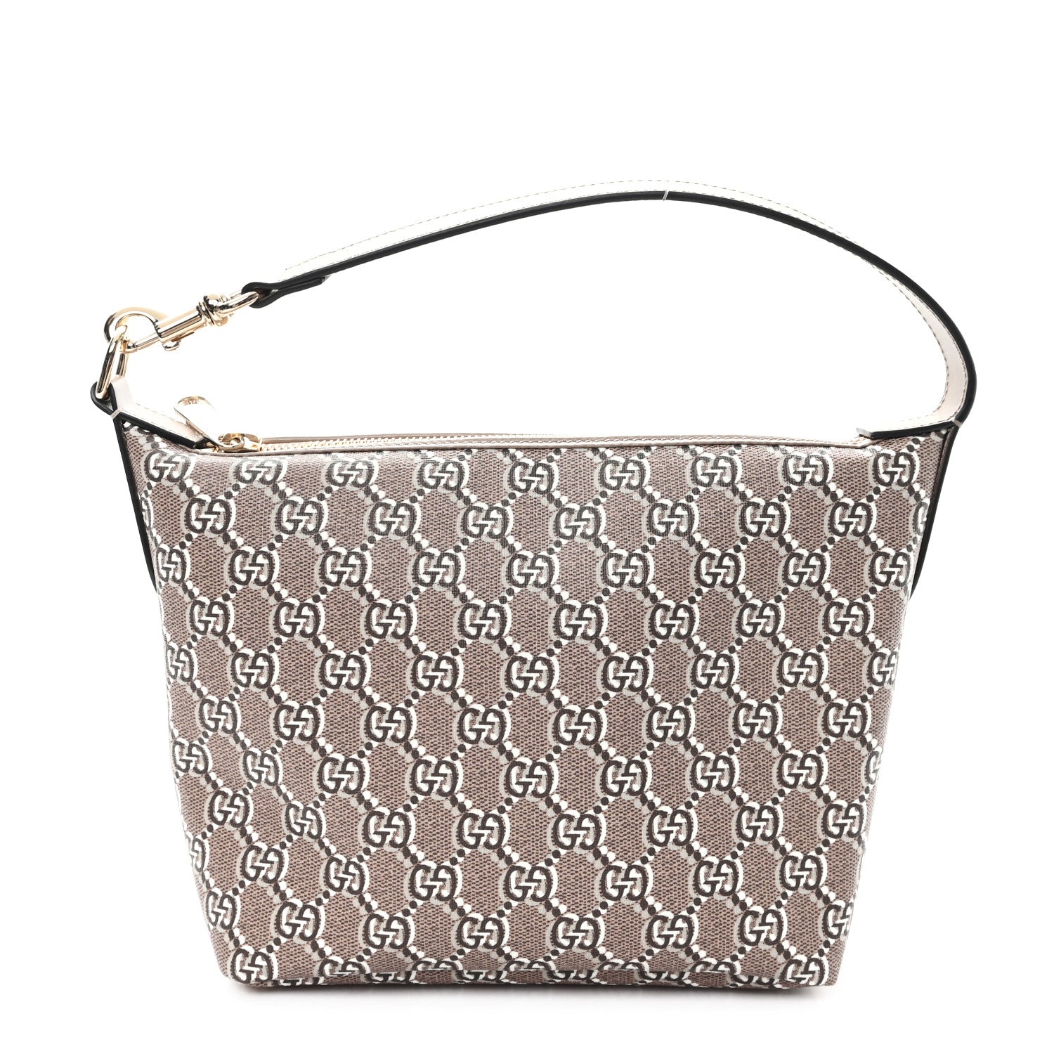 Gucci GG Shadow Monogram Super Mini Ophidia Shoulder Bag Taupe 1 of 9