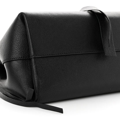Valentino Garavani Pebbled Calfskin Large VRing Chain Shoulder Bag Black 8 of 10