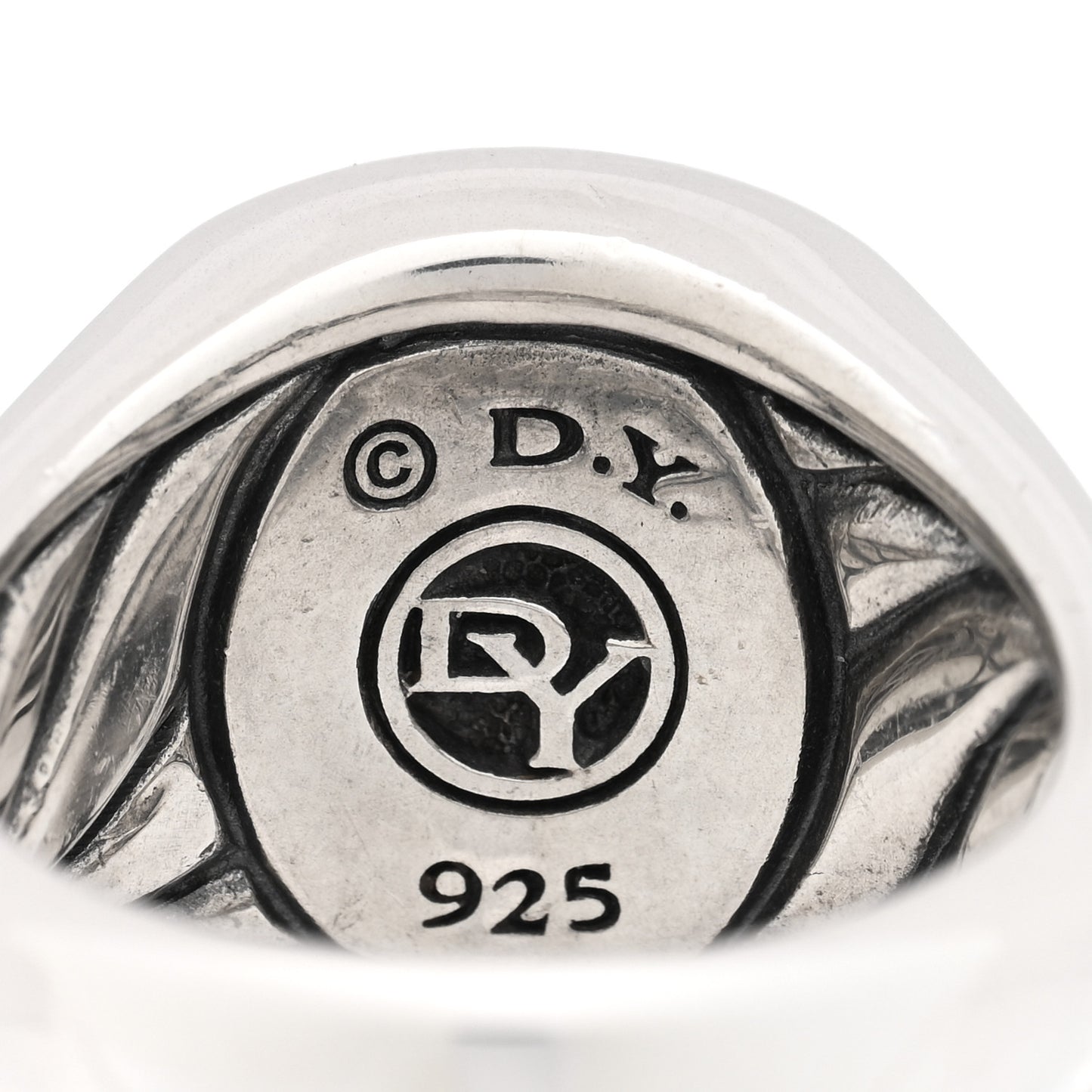 Sterling Silver Black Onyx Signet Ring 57 8