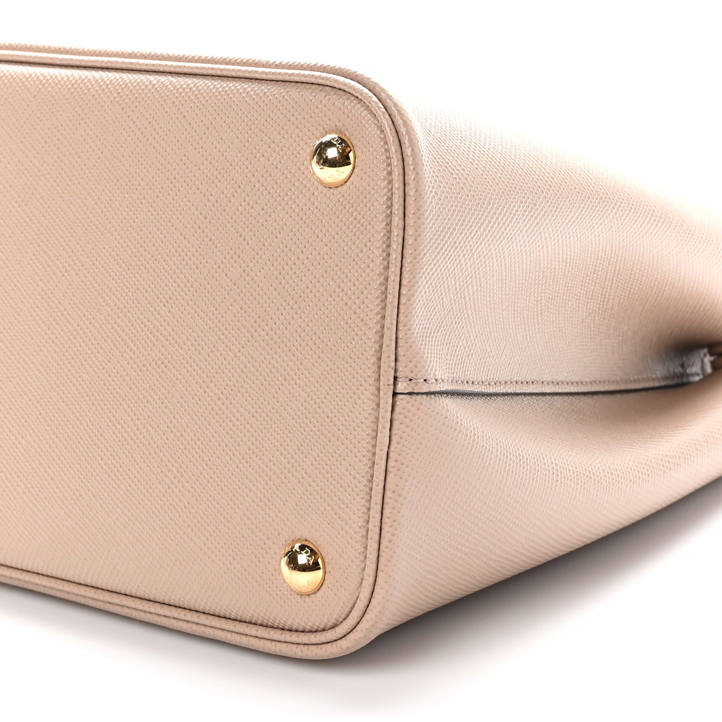 Saffiano Cuir Medium Double Bag Cammeo Black