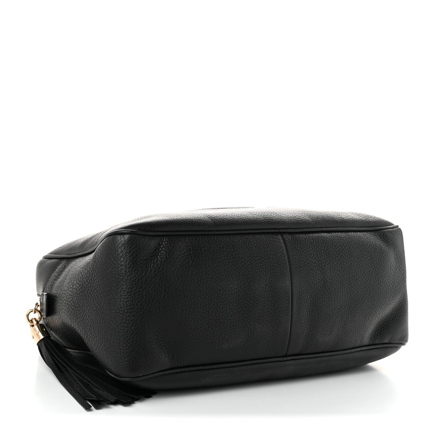 Pebbled Calfskin Medium Soho Bowler Black
