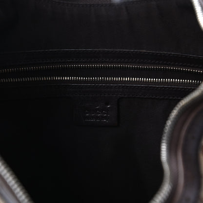 Gucci Monogram Web GG Reins Hobo Brown 8 of 10