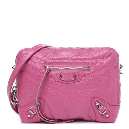 Balenciaga Agneau Arena Classic Silver Hardware XS Reporter Crossbody Rose Flamingo 1 of 9