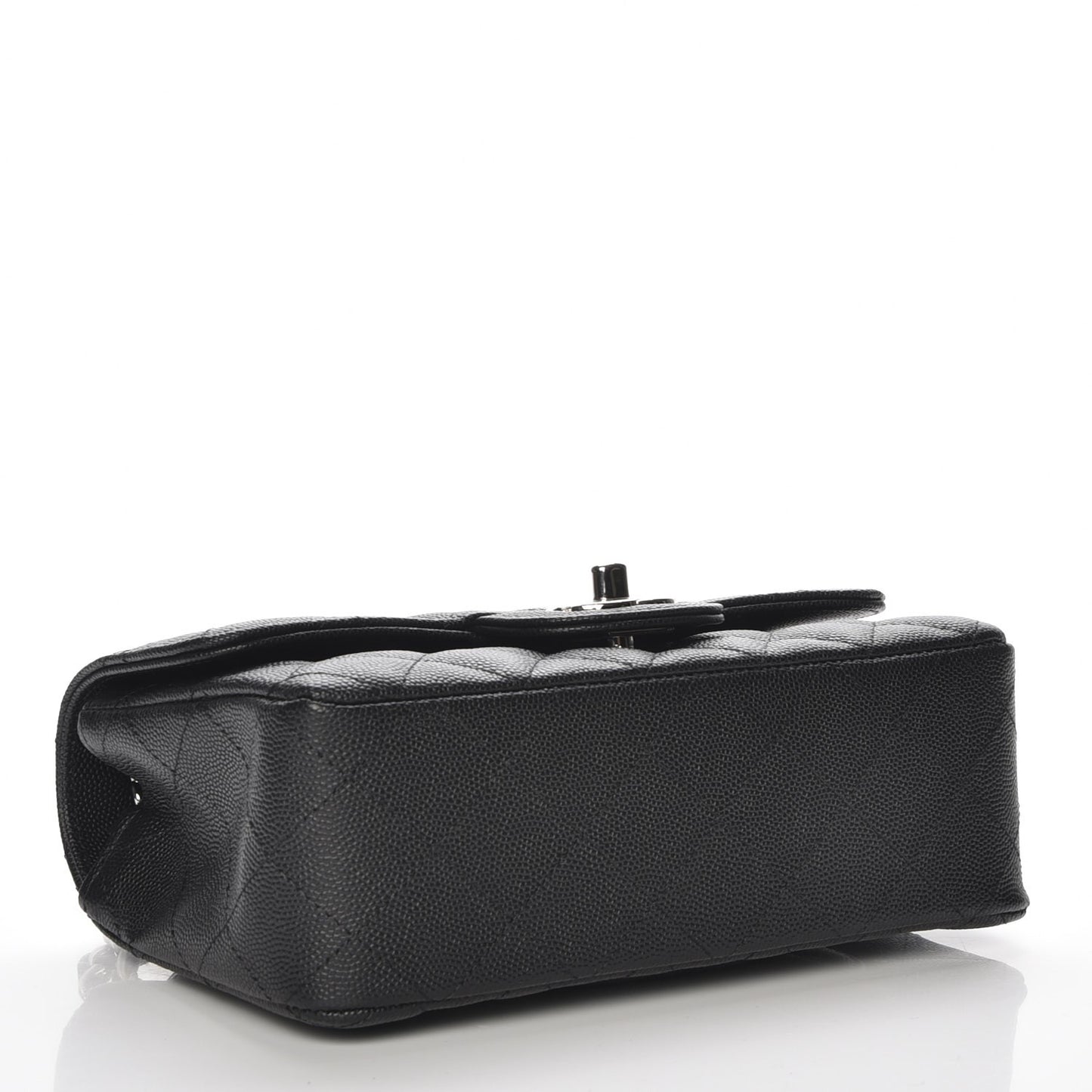 Caviar Quilted Mini Rectangular Flap Black