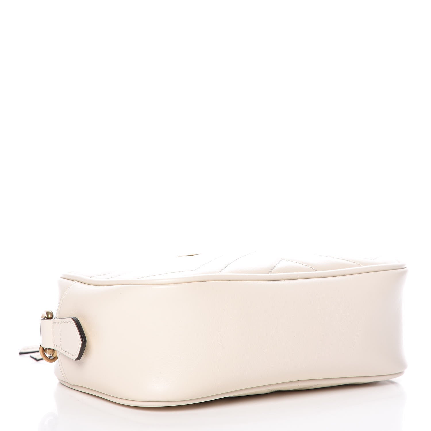Gucci Calfskin Matelasse Mini GG Marmont Chain Shoulder Bag White 4 of 9