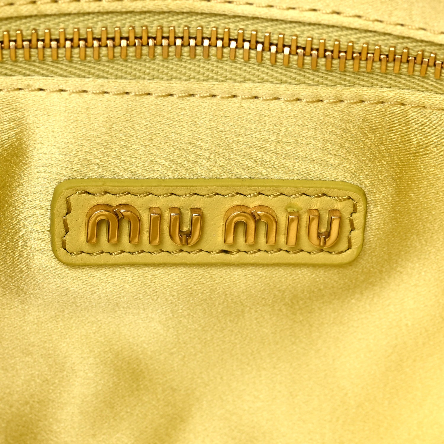 Miu Miu Nappa Pocket Bag Cedro 6 of 7