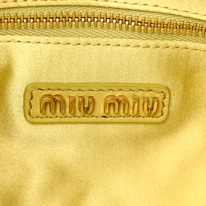 Miu Miu Nappa Pocket Bag Cedro 6 of 7