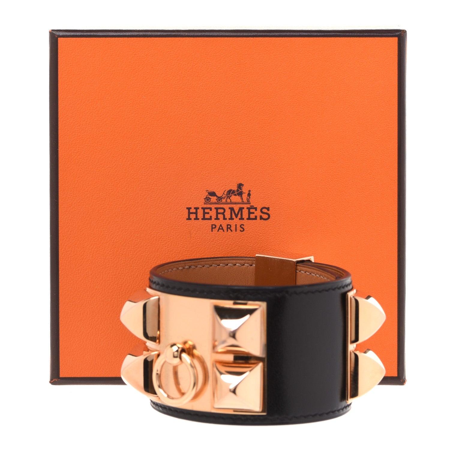 Hermes Chamonix Collier de Chien CDC Bracelet T2 Black 8 of 8