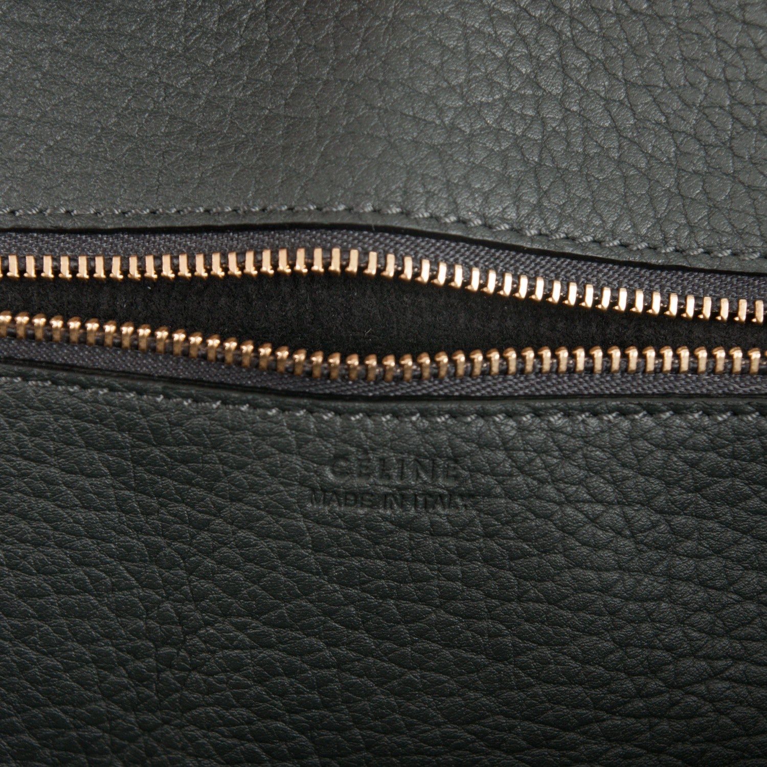 Celine Crisped Calfskin Small Tie Knot Tote Anthracite 7 of 8