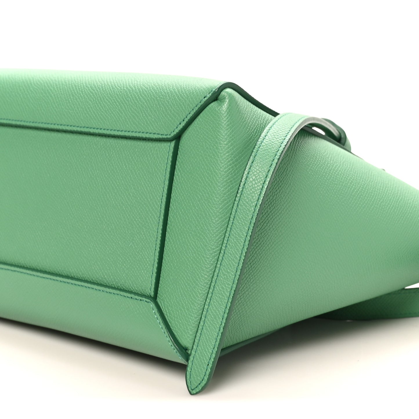 Grained Calfskin Micro Belt Bag Pop Green