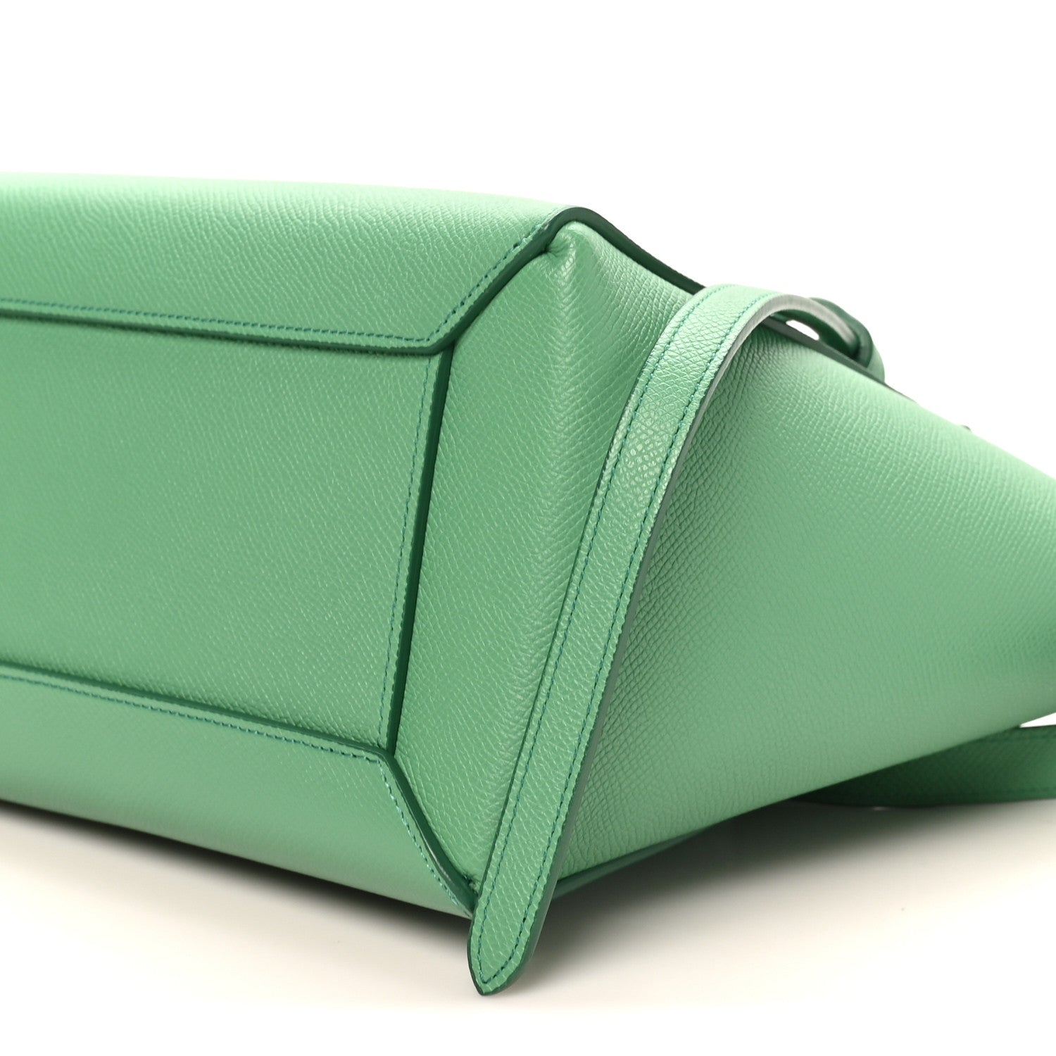 Celine Grained Calfskin Micro Belt Bag Pop Green 10 of 10