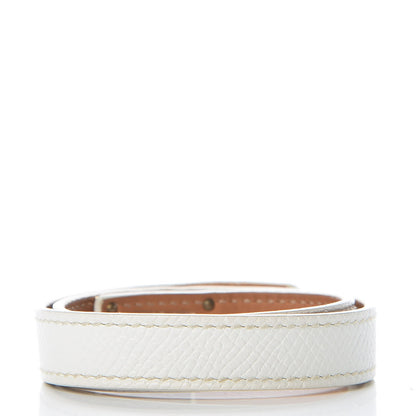 Hermes Epsom Kelly Double Tour Bracelet M White 3 of 6