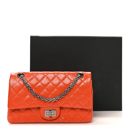 Chanel Patent Caviar Quilted 2.55 Reissue 225 Flap Orange 11 of 11