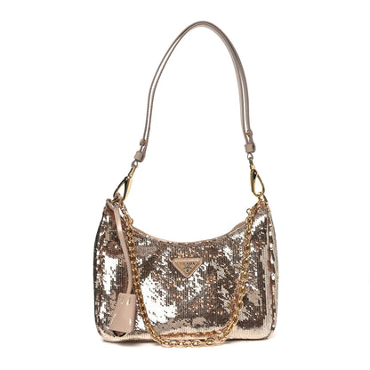 Prada Sequin Mini Re-Edition 2000 Shoulder Bag Cammeo 1 of 10